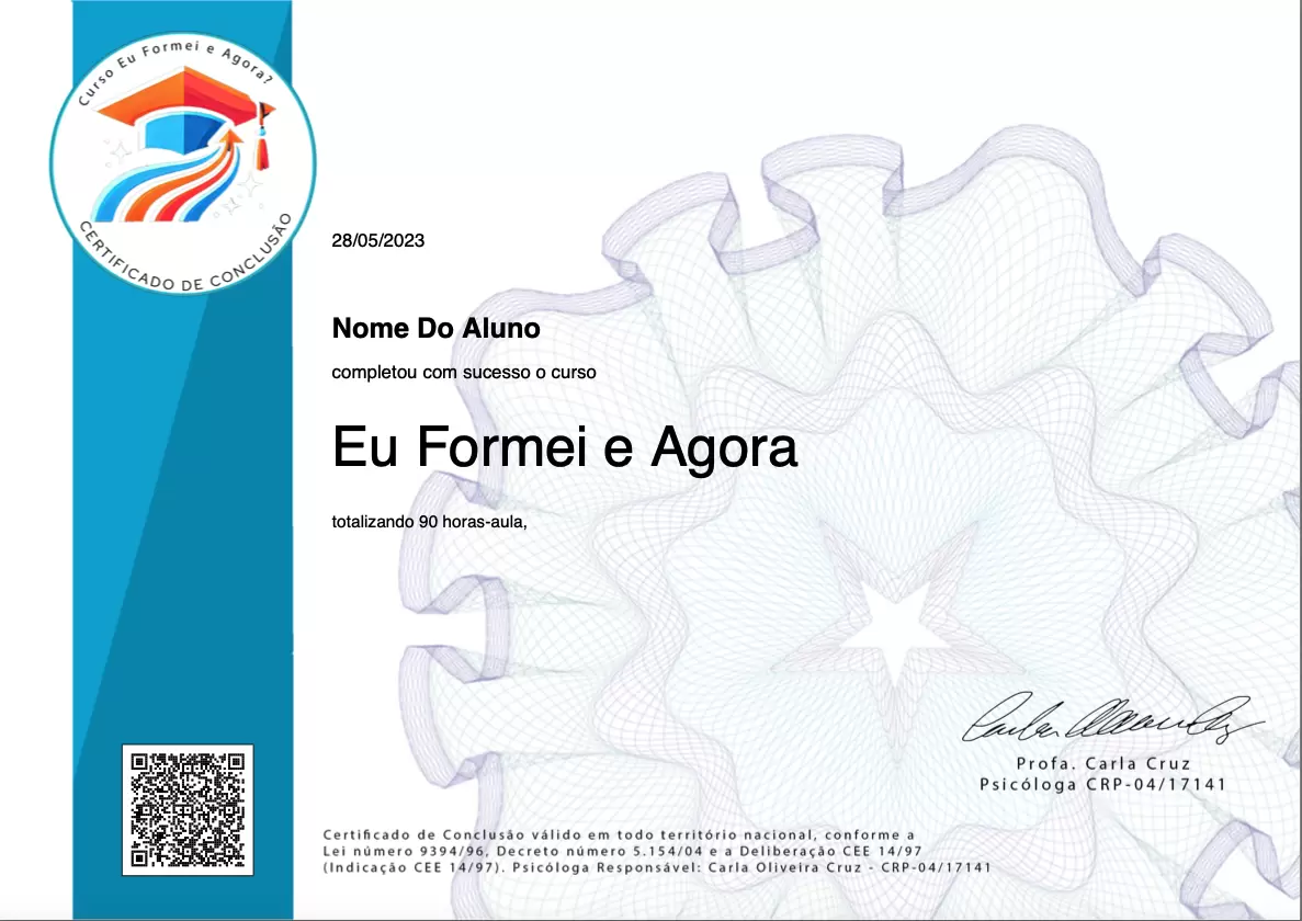 Imagem do certificado
